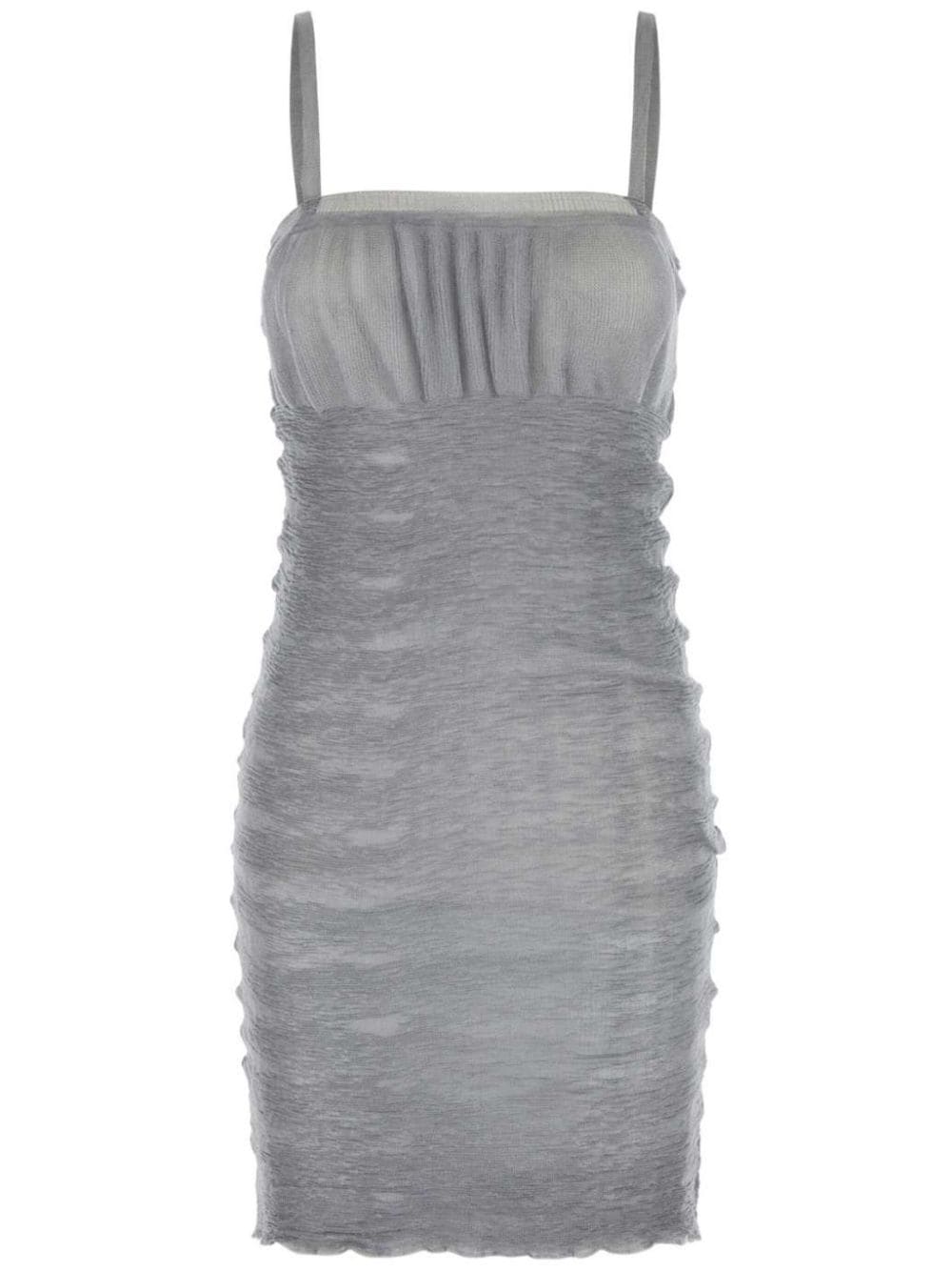 Shop Gimaguas Pat Mini Dress In Grey