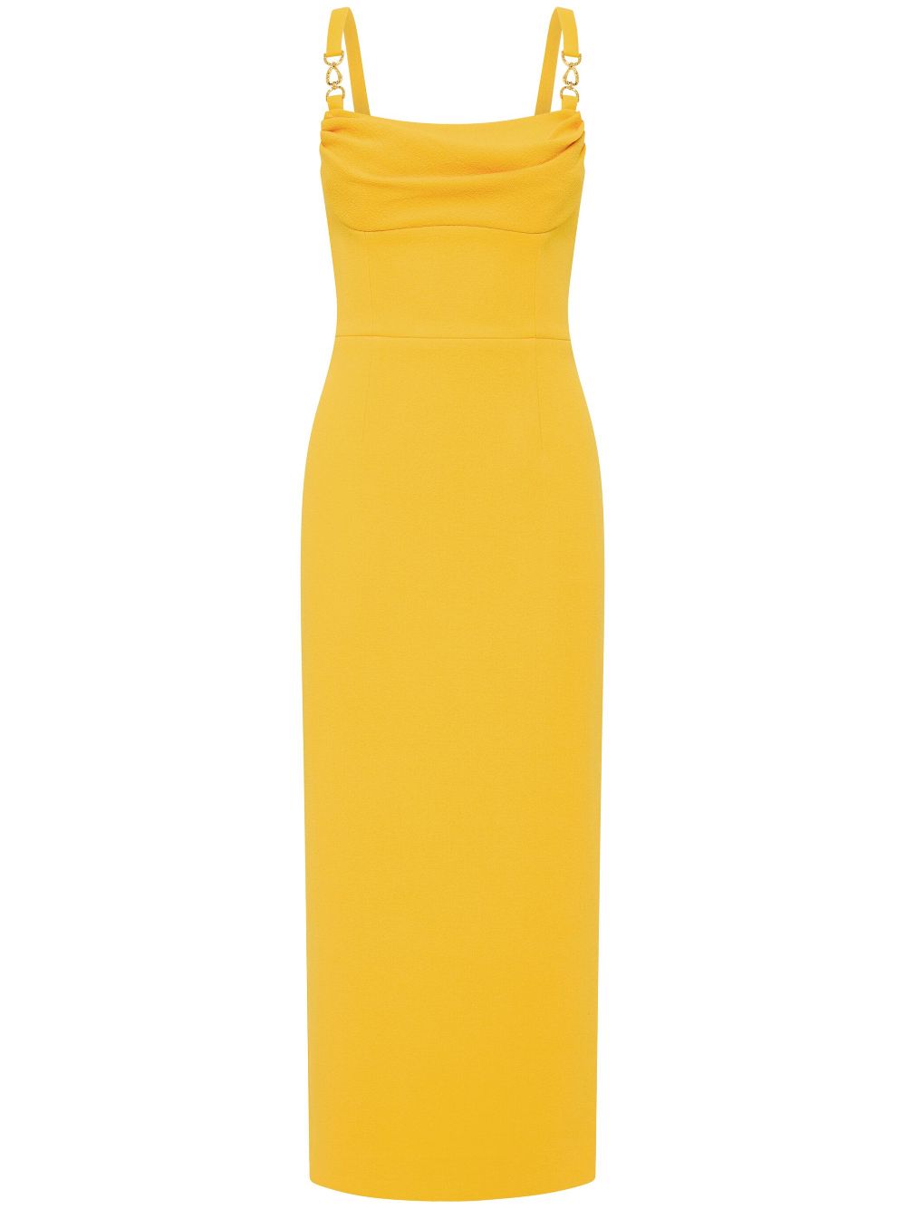 Rebecca Vallance Leona midi dress - Yellow