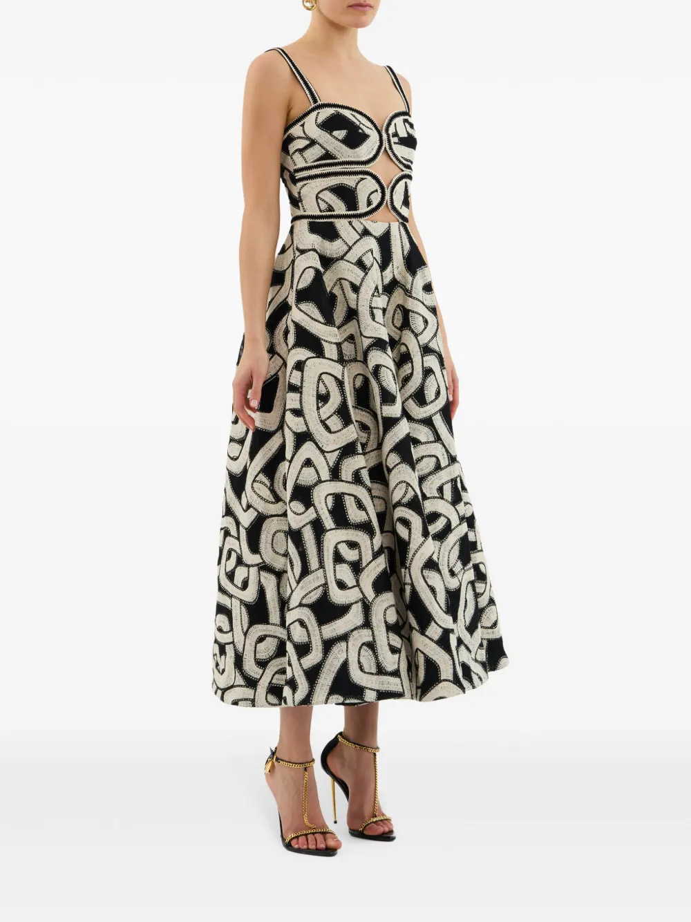 Rebecca Vallance Catena midi dress