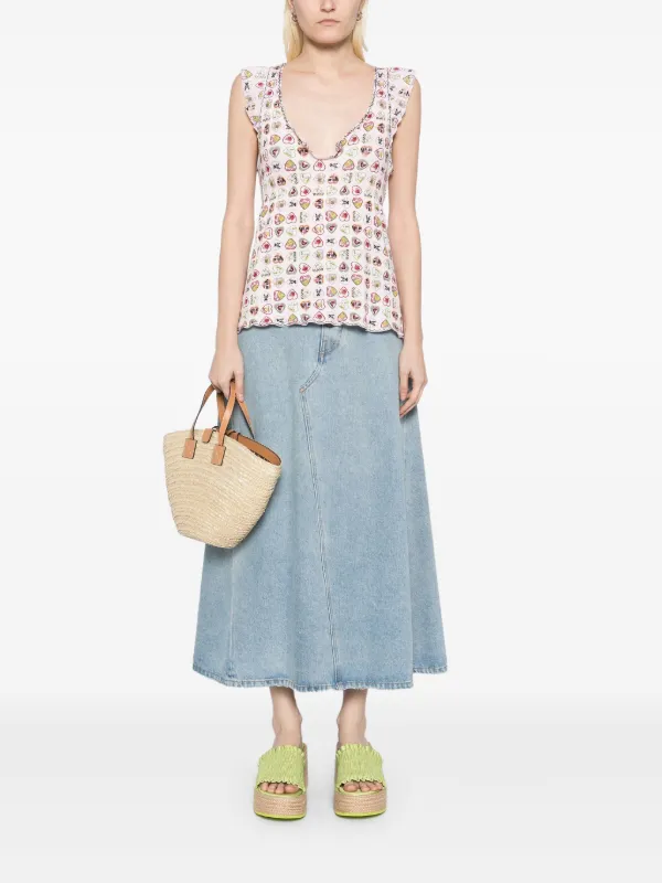 CHANEL Pre-Owned 2006 Valentine Tank Top | Pink | FARFETCH TW