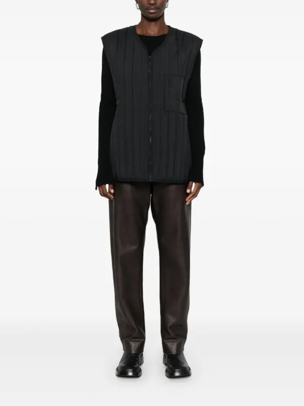 Rains キルティング ベスト | ブラック | FARFETCH JP