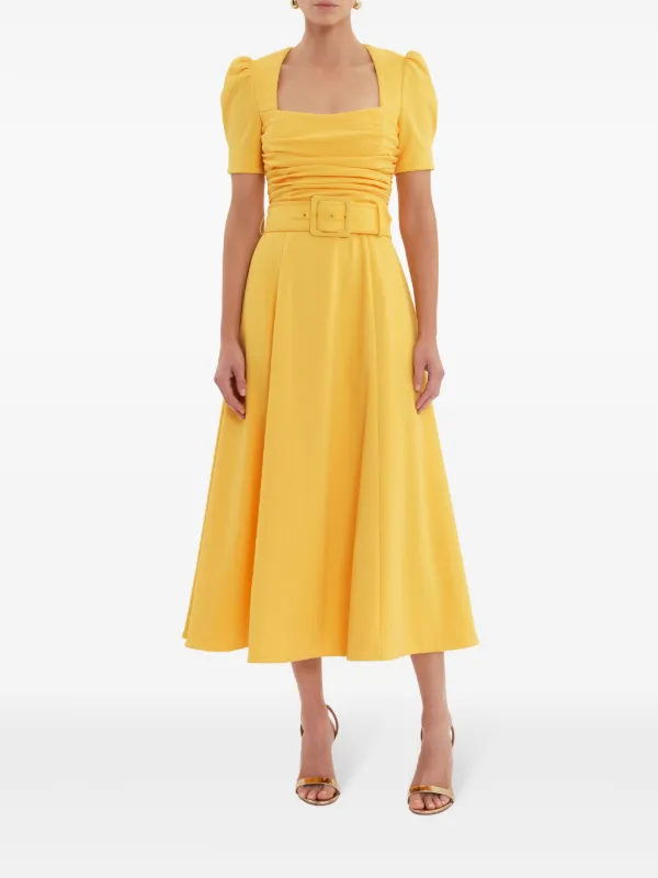 REBECCA VALLANCE★バターイエローワンピースRowan Midi Dress REBECCA VALLANCE(レベッカバランス) ワンピース