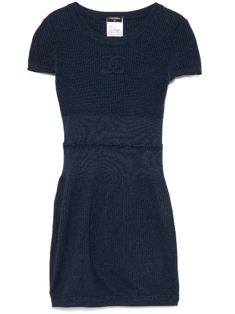 Cheap HOT SALE CHANEL 2009 Chanel CC Mark Half Sleeve Dress Women