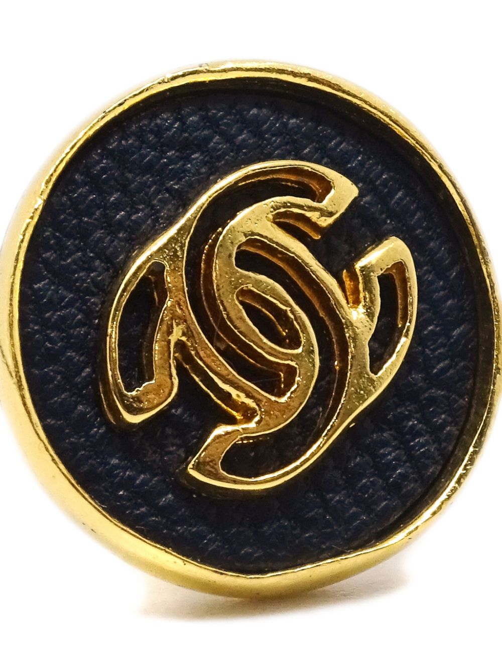 CHANEL Pre-Owned 2003 oorbellen met CC logo - Goud