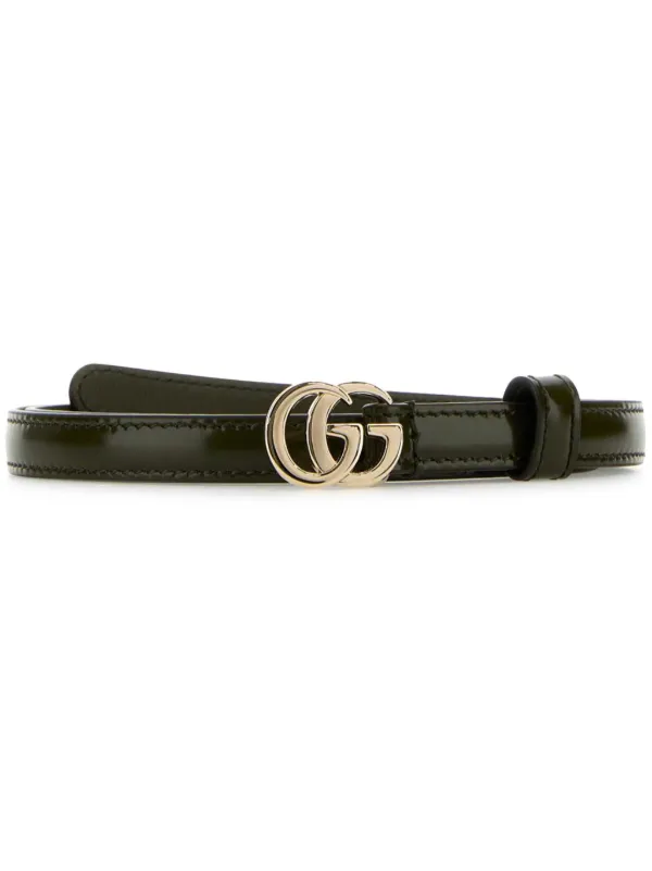 Gucci Spice Lux Leather Belt Green FARFETCH CA