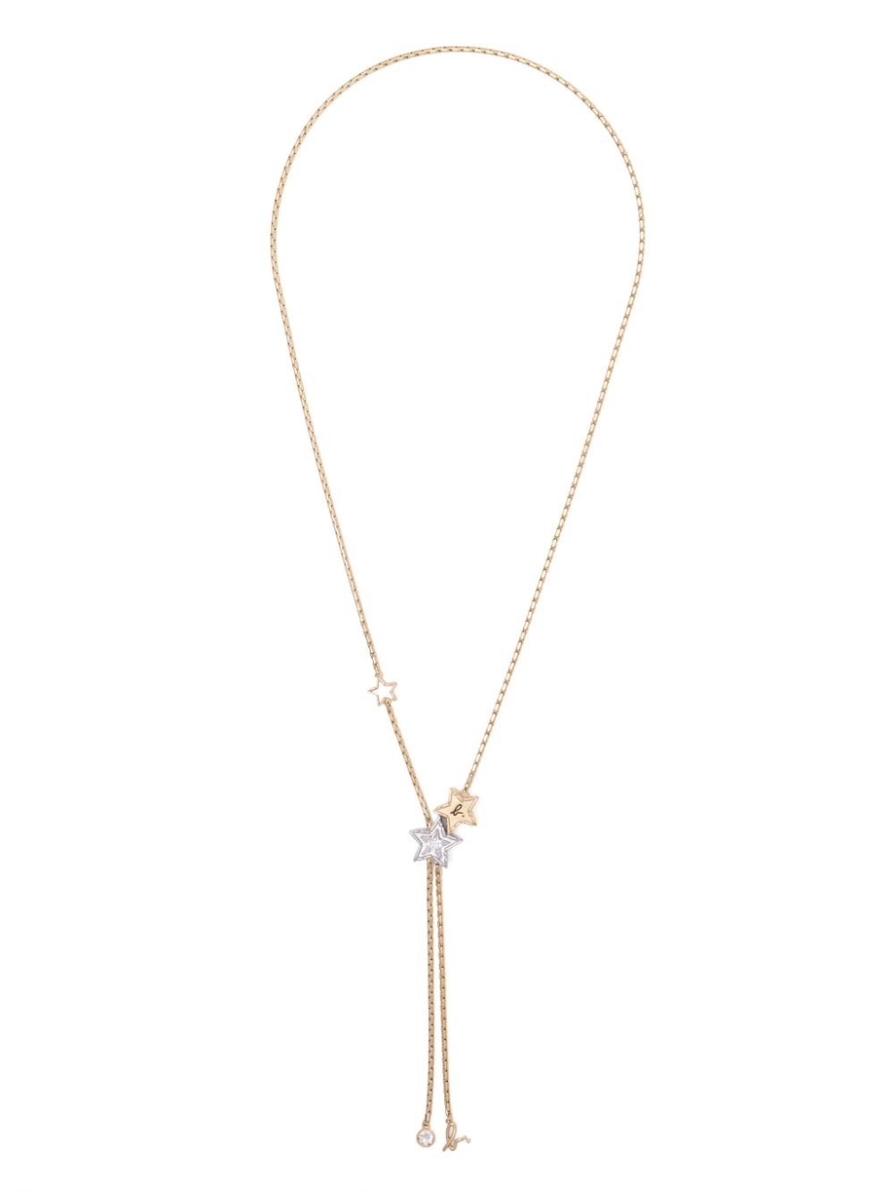 agnès b. logo star shape necklace - Gold