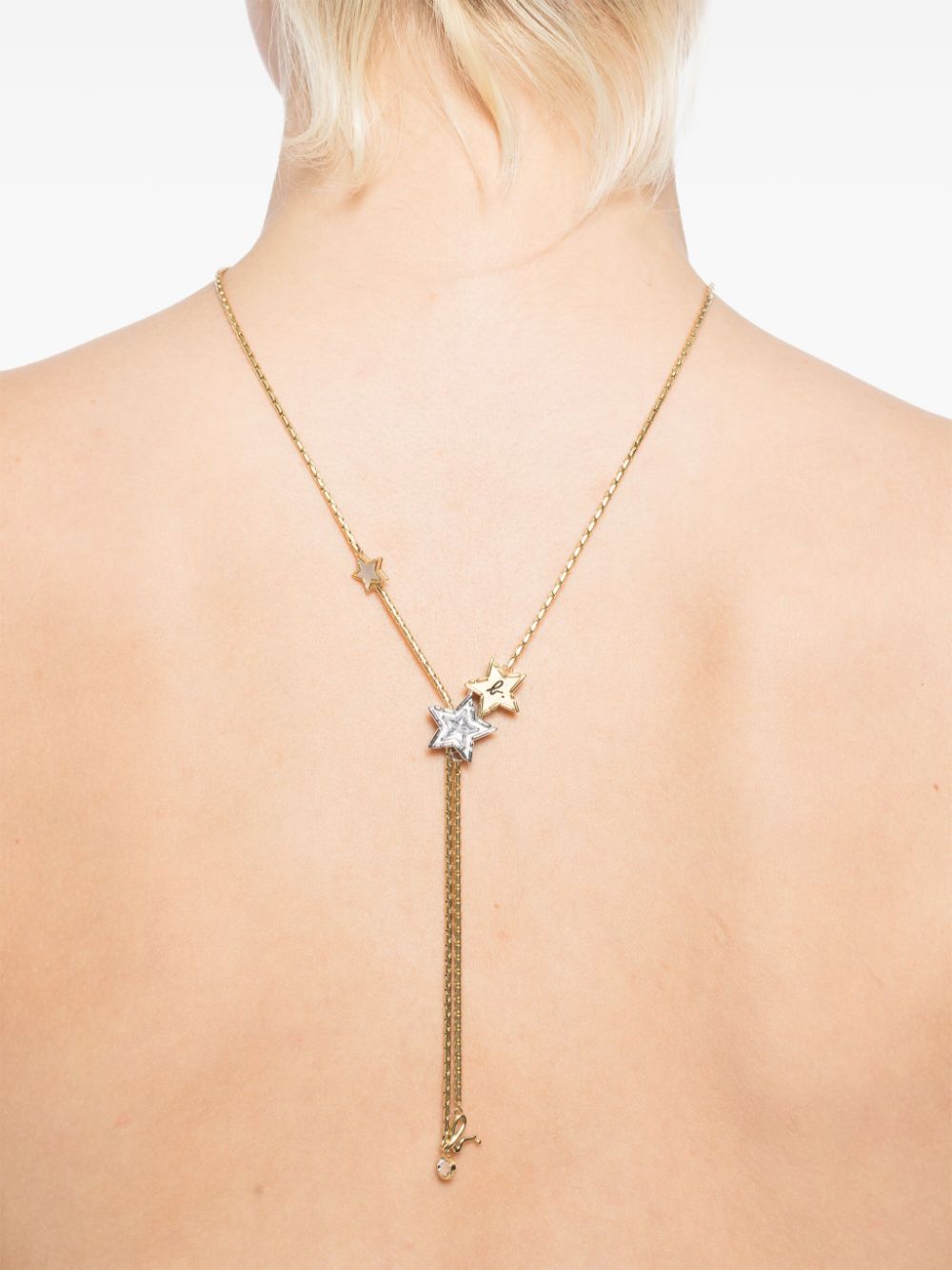 agnès b. logo star shape necklace - Gold