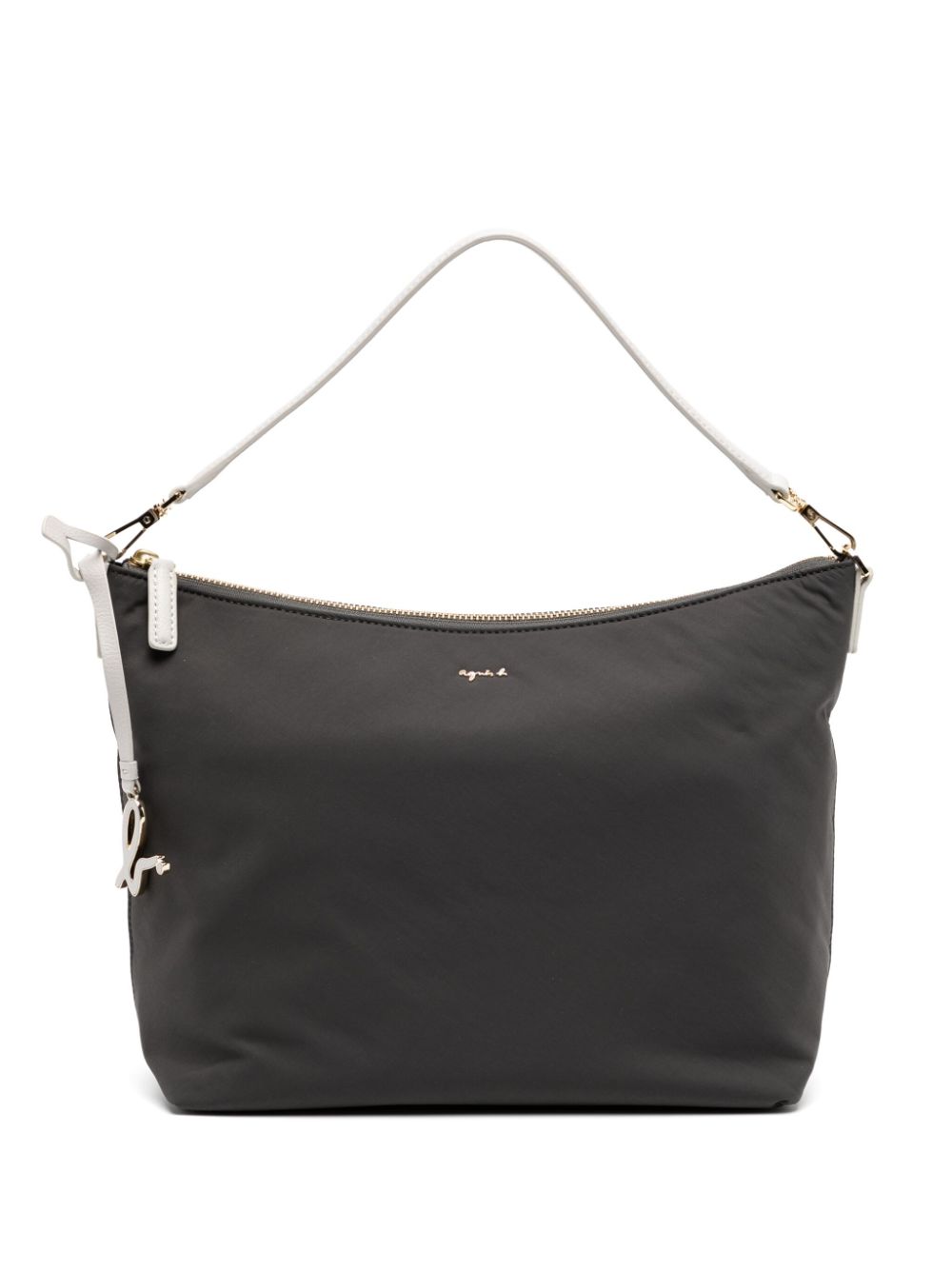 logo plaque zip-fastening cross body bag