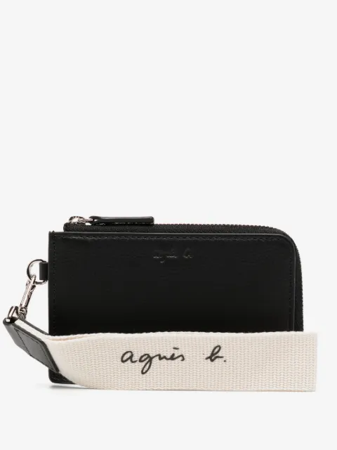 agnès b.  leather wallet