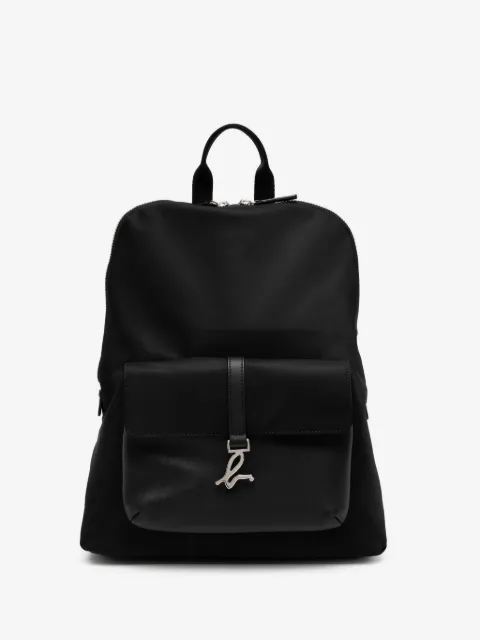 agnès b. logo plaque backpack