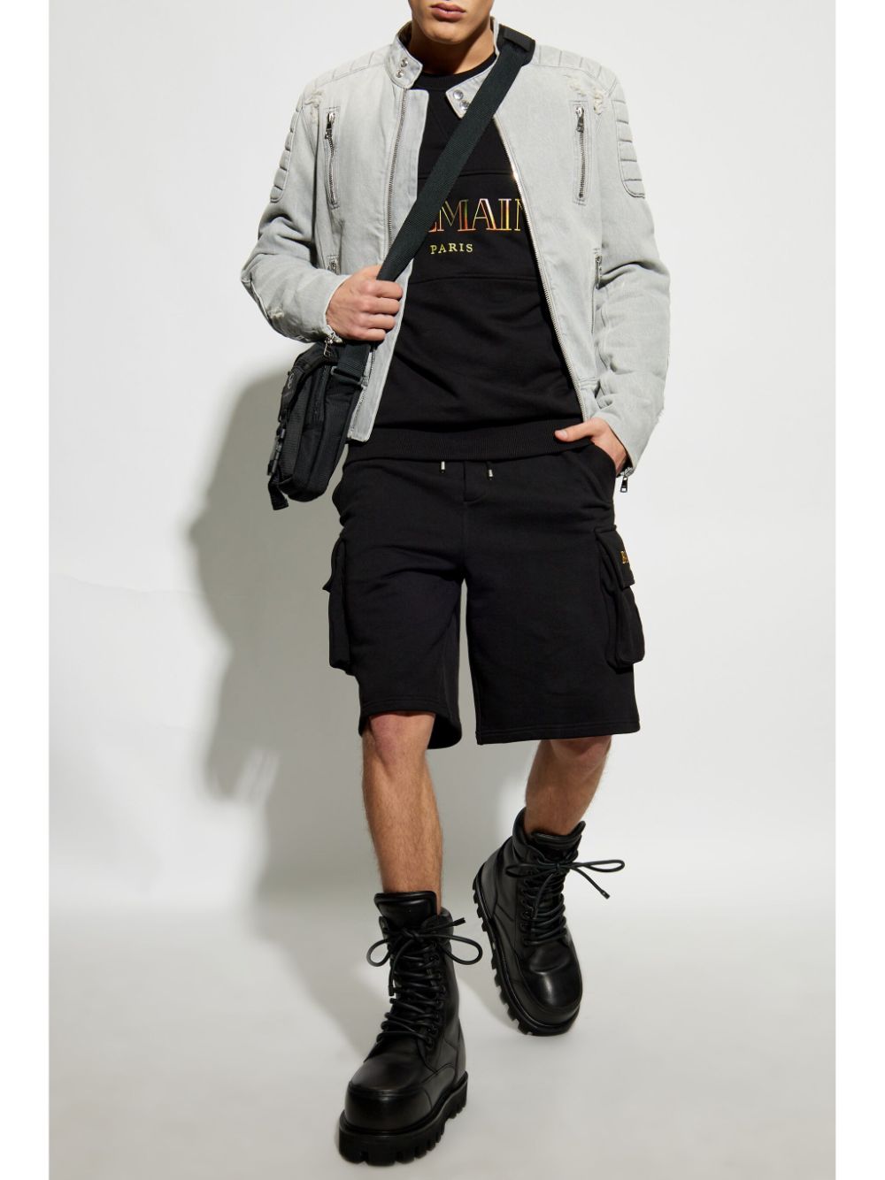 Balmain cotton cargo shorts - Zwart