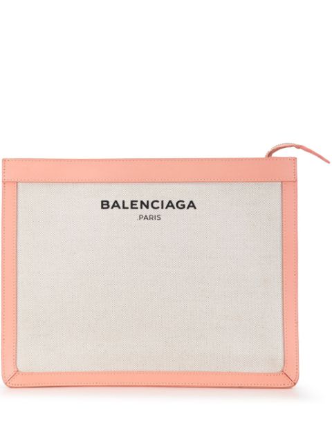 Balenciaga 20th Century Canvas Navy clutch bag Women