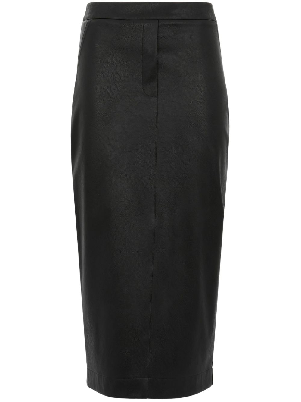 zip-fastening midi skirt