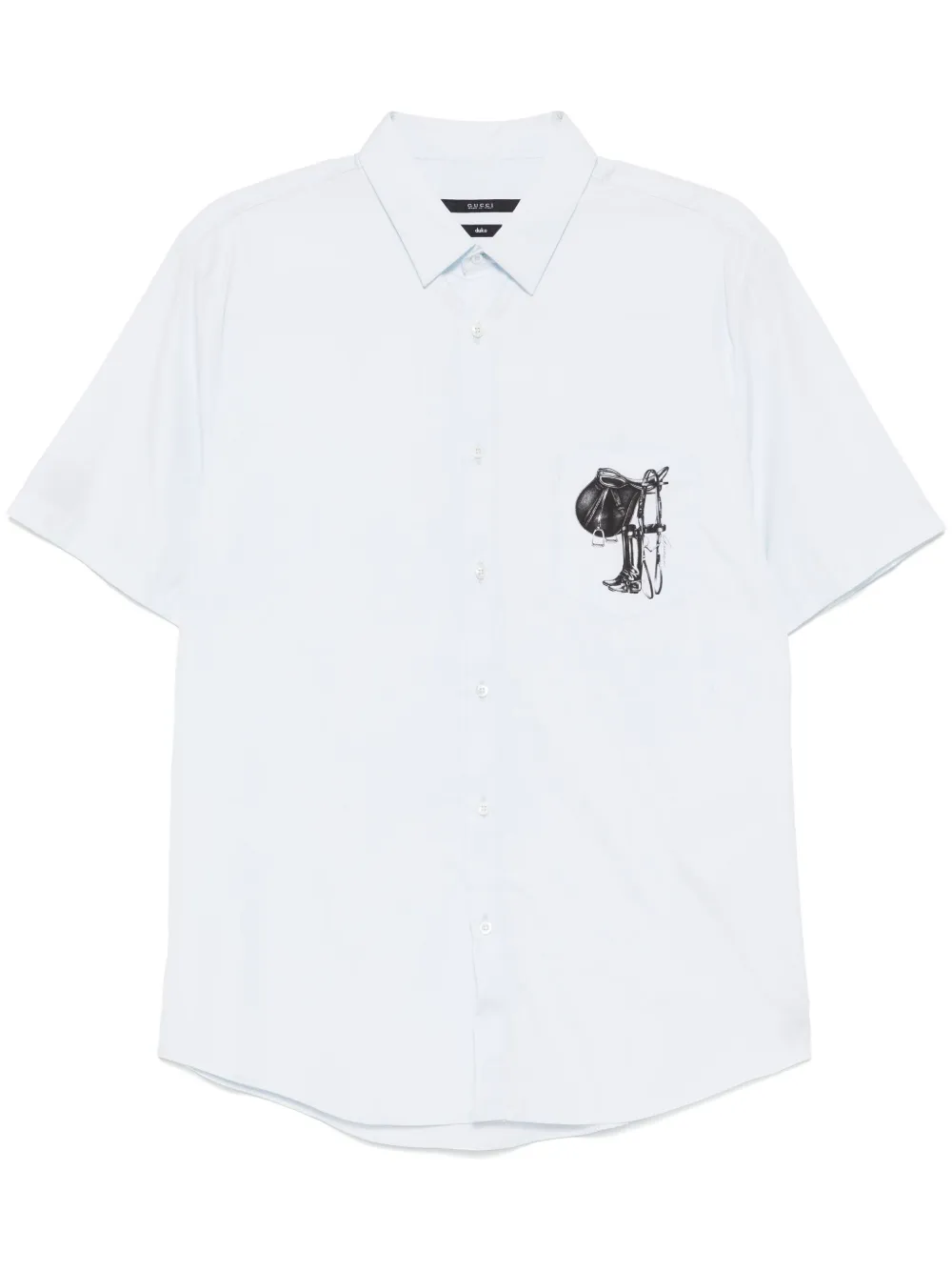Gucci Overhemd met grafische print Blauw
