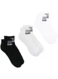 Polo Ralph Lauren intarsia-knit logo socks (pack of three) - Black