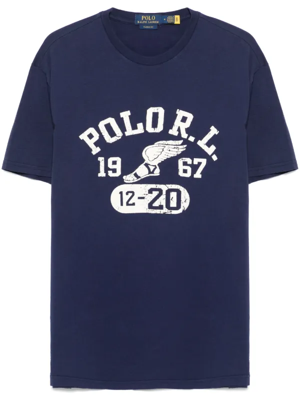 Polo Ralph Lauren Camiseta Com Estampa De Logo | Azul | FARFETCH BR