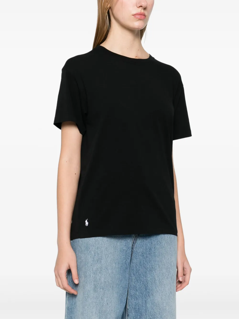 Polo Ralph Lauren T-shirt met borduurwerk Zwart
