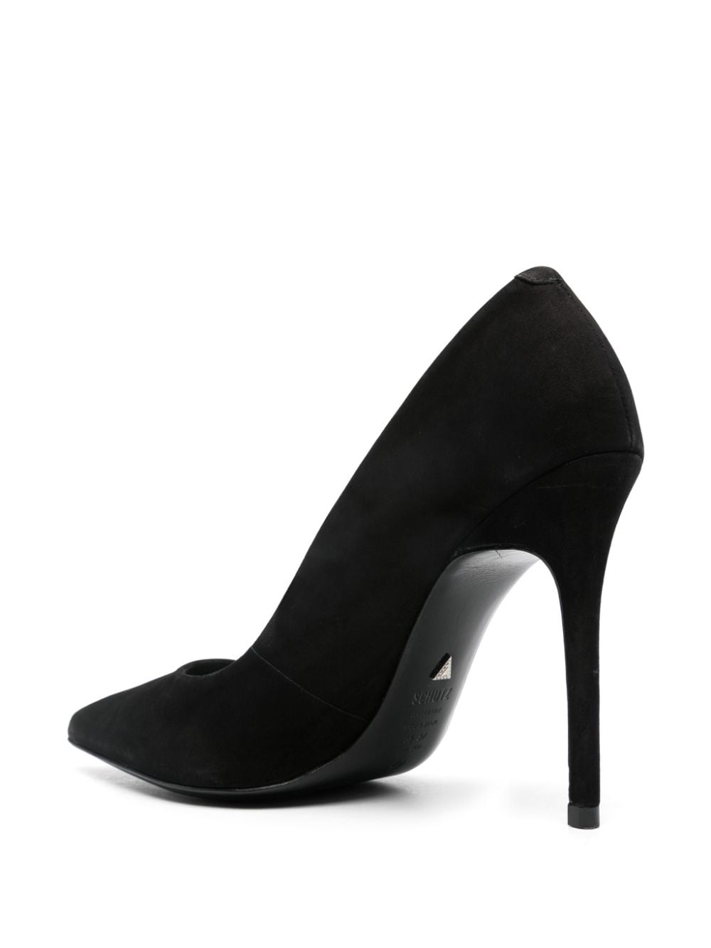 Shop Schutz 100mm Suede Pumps In Black