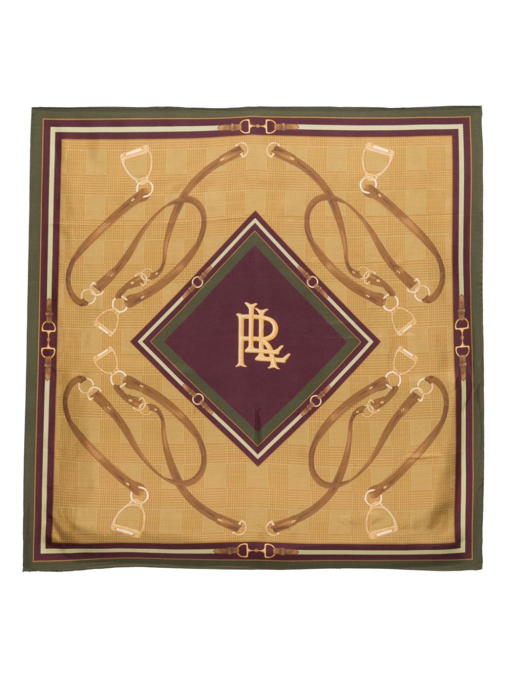 logo-print scarf