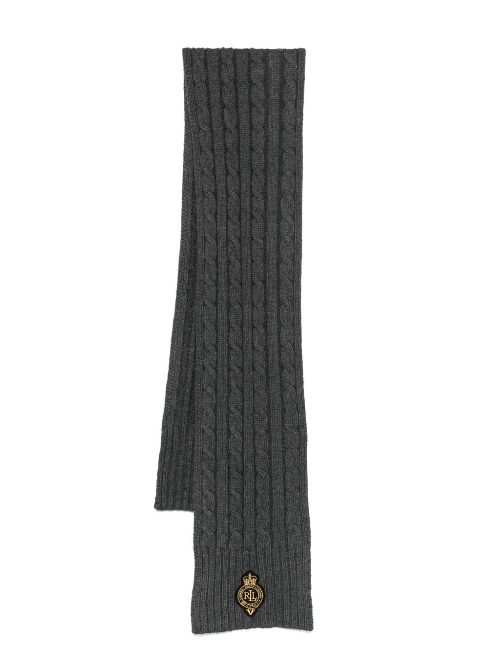 cable-knit scarf