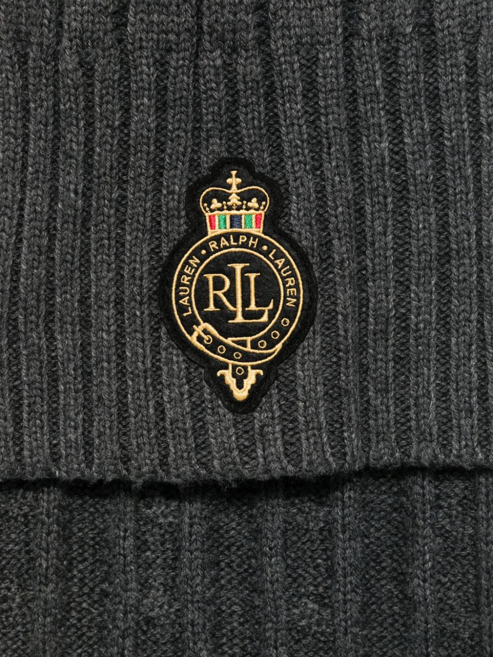 Lauren Ralph Lauren cable-knit scarf - Grijs