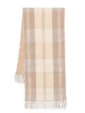 Lauren Ralph Lauren plaid-checked scarf - Brown