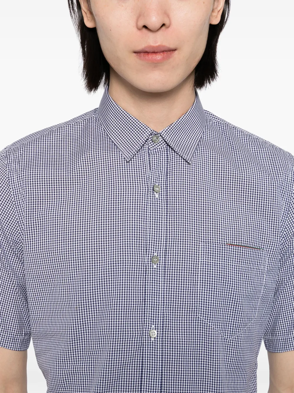 Gucci Geruit overhemd Blauw