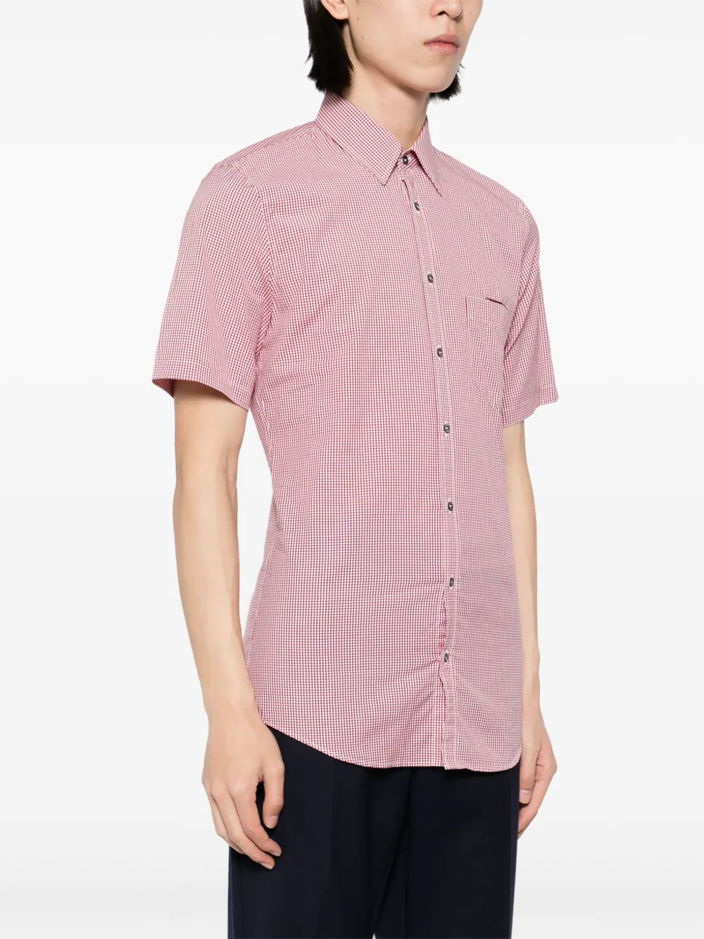 Gucci Geruit overhemd Rood