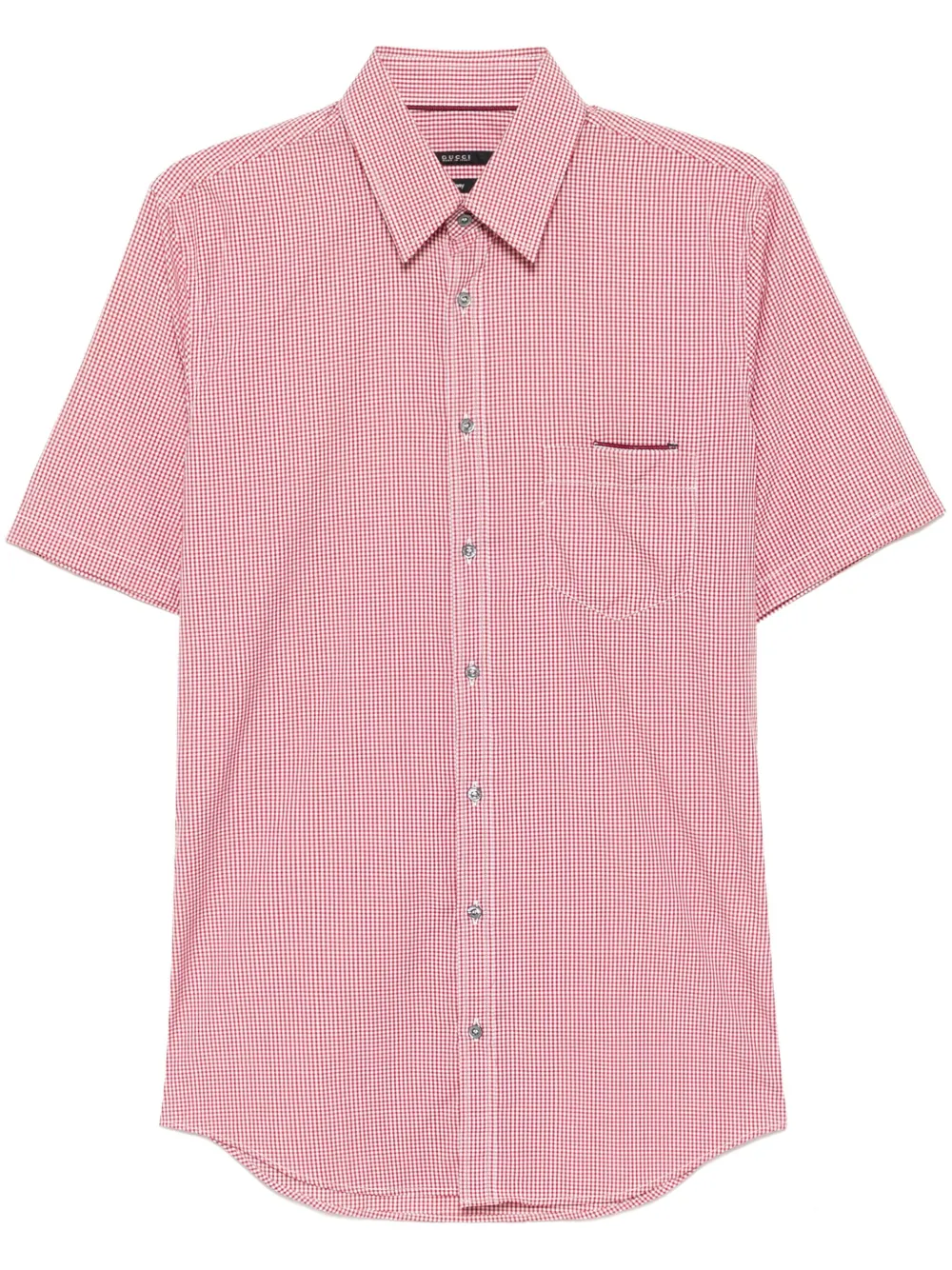 Gucci Geruit overhemd Rood