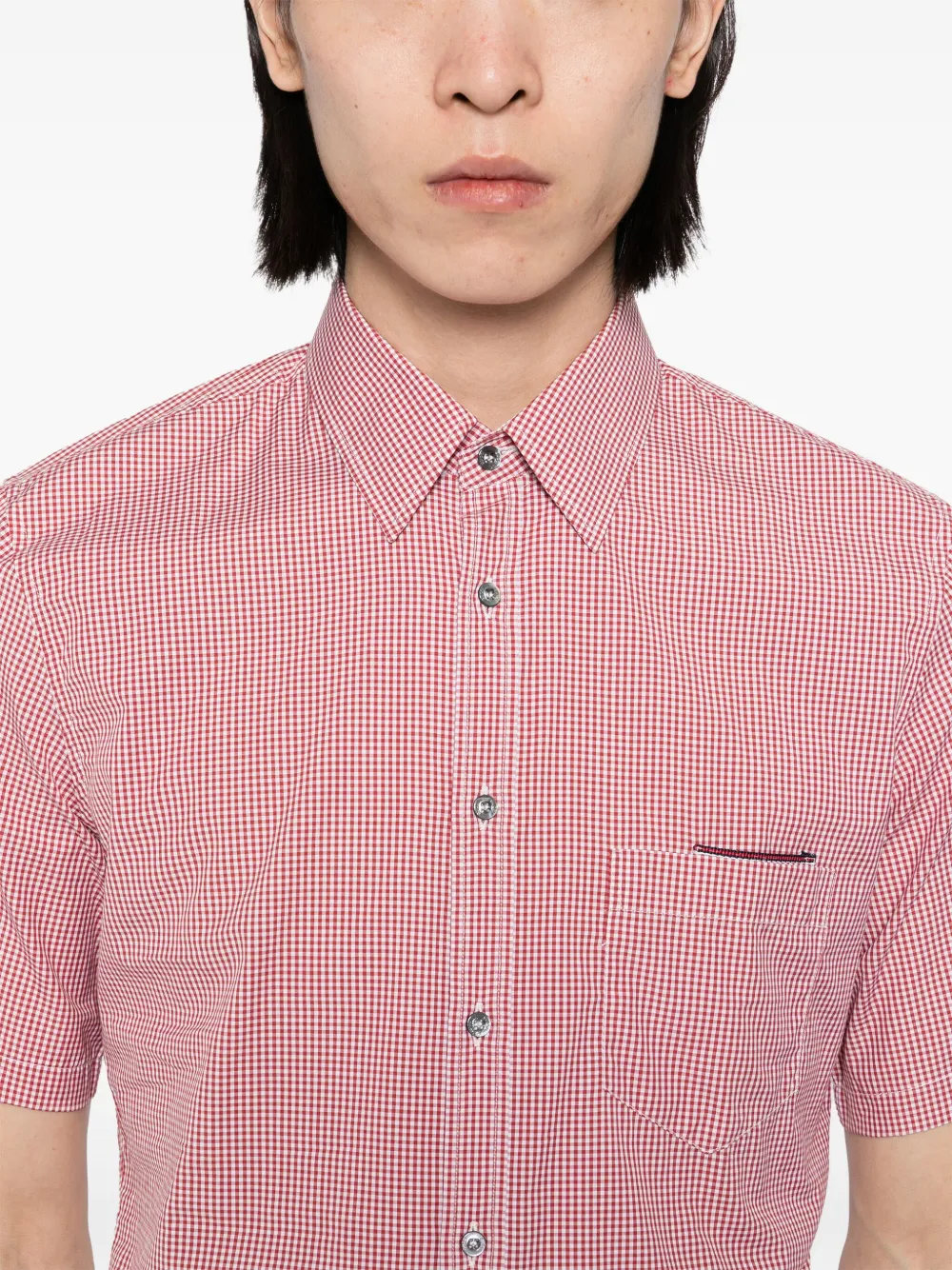 Gucci Geruit overhemd Rood