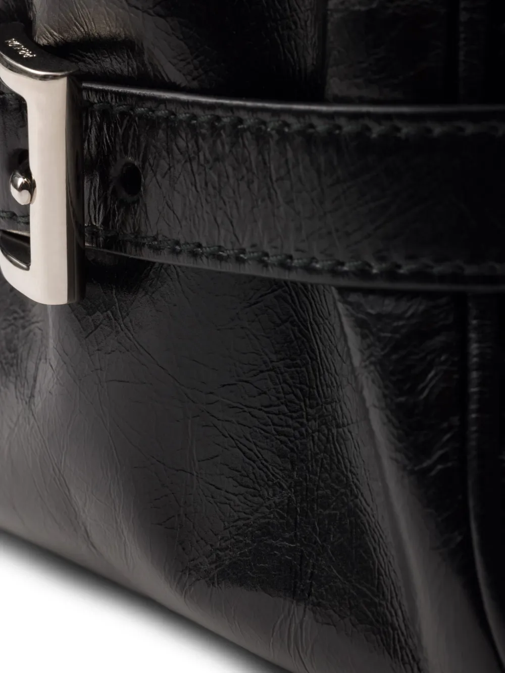 Prada レザーショルダーバッグ | ブラック | FARFETCH JP