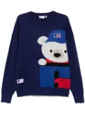 CHOCOOLATE Jacquard bear sweater - Blue