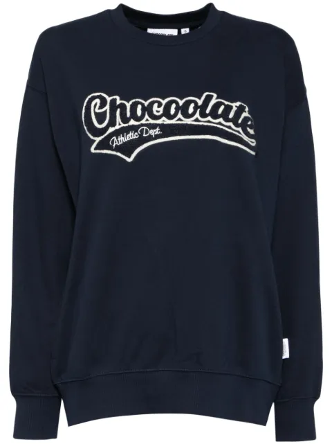 CHOCOOLATE logo-embroidered sweatshirt