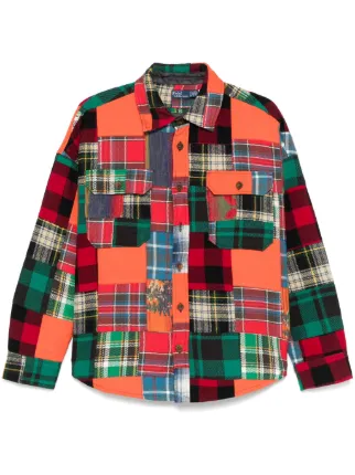 POLO Ralph Laurenパッチワーク ラガーシャツ マルチカラー Polo Ralph Lauren パッチワーク シャツ | レッド | FARFETCH JP