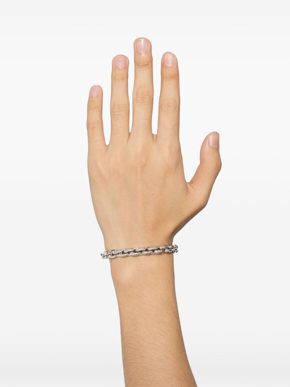 agnès b. hollow chain bracelet - Silver