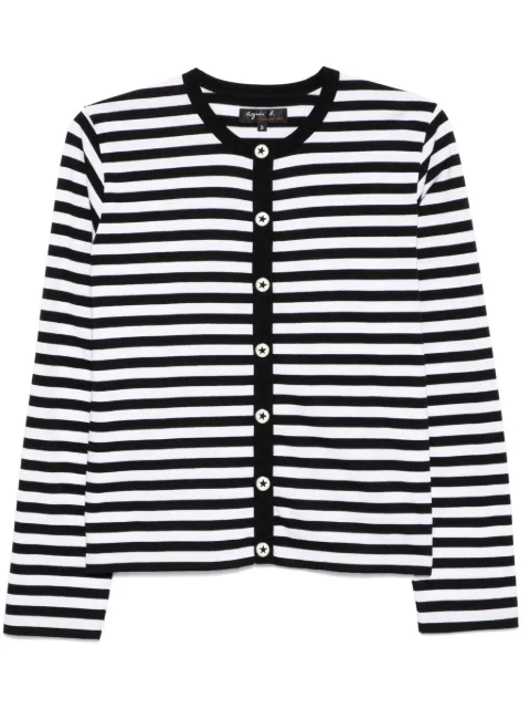 agnès b.  striped cardigan
