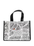 agnès b. graphic print tote bag - White