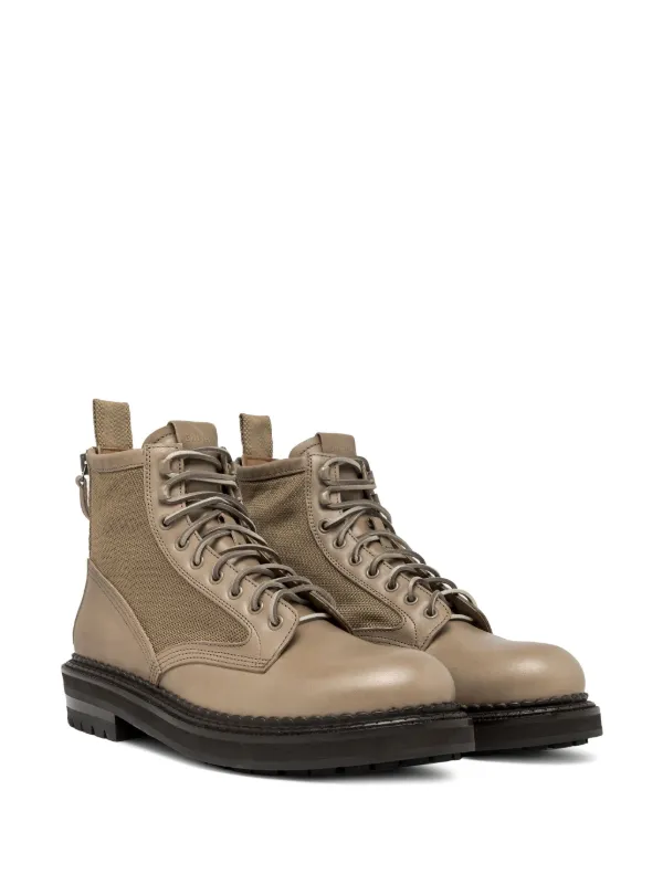 BUTTERO Boots Lug Sole 41 / 8 US Taupe Tan Gray Suede Hiking Winter Snow FEIT BUTTERO FLOYD ANKLE BOOTS IN BEIGE SUEDE B9170GORH-UC1/119  main image 4