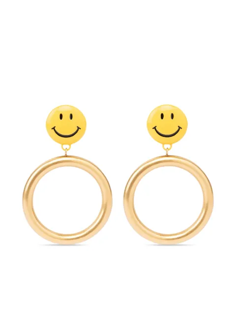Moschino smile-motif earrings