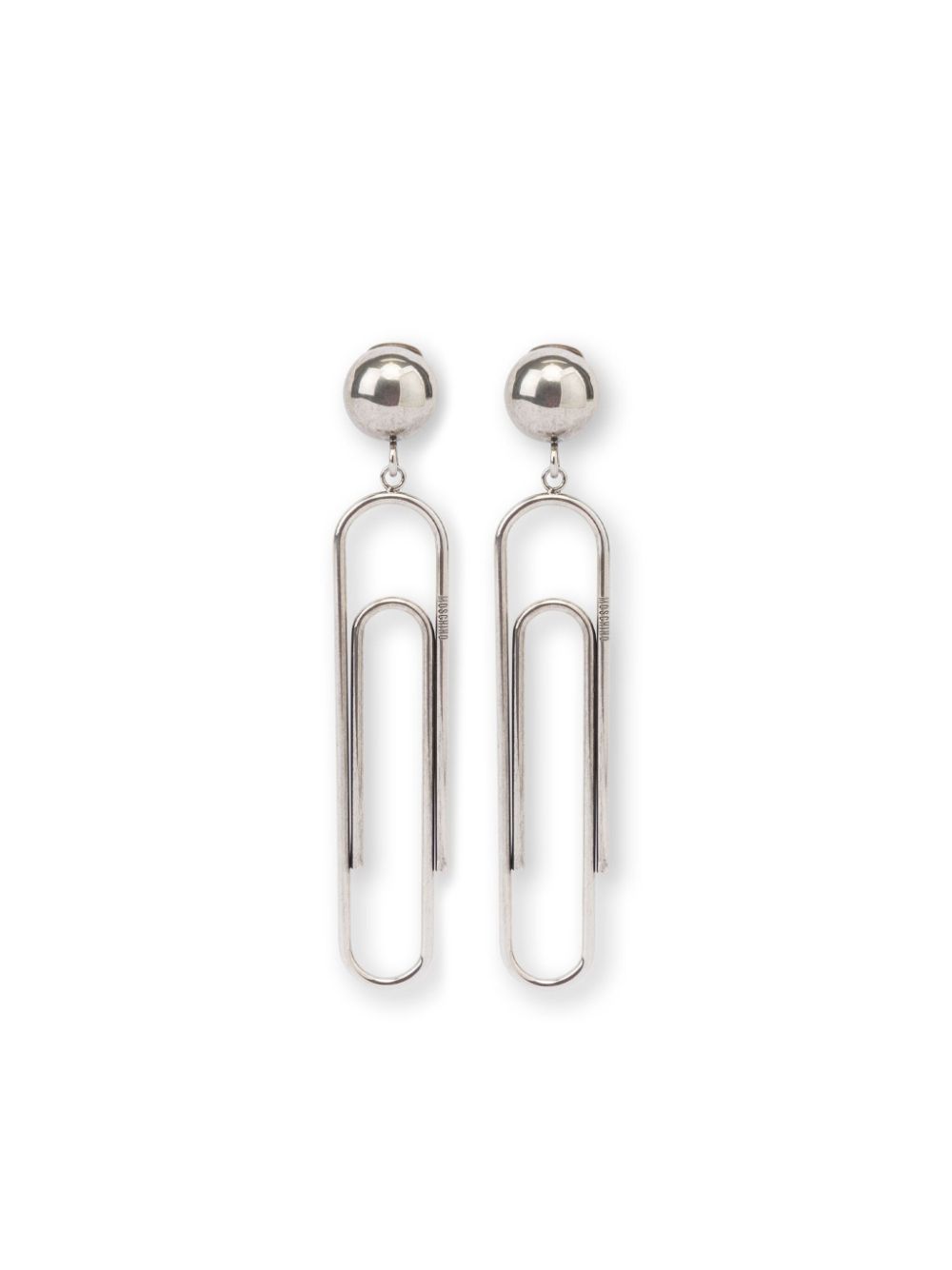 pin-shape drop earrings