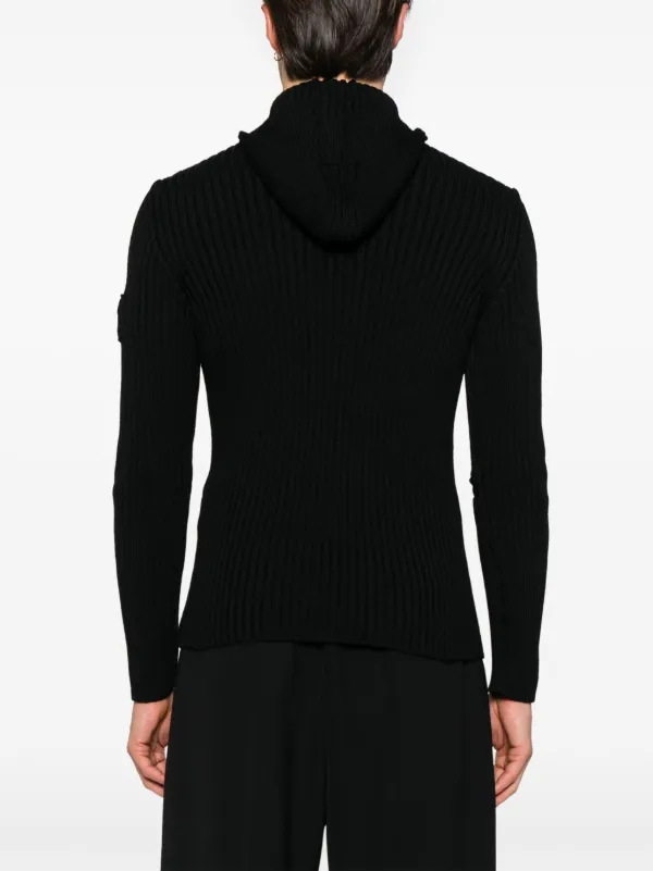 トップス PRADA SPORT fur knit hoodie black Prada ribbed-knit Hoodie | Black | FARFETCH