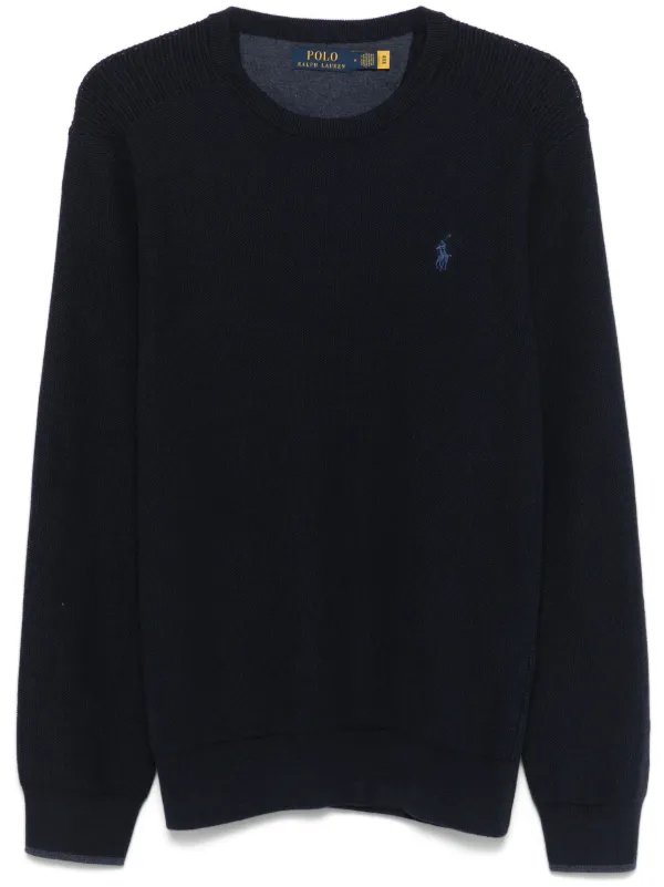 Polo Ralph Lauren Polo Pony-embroidered Sweater Blue FARFETCH PH