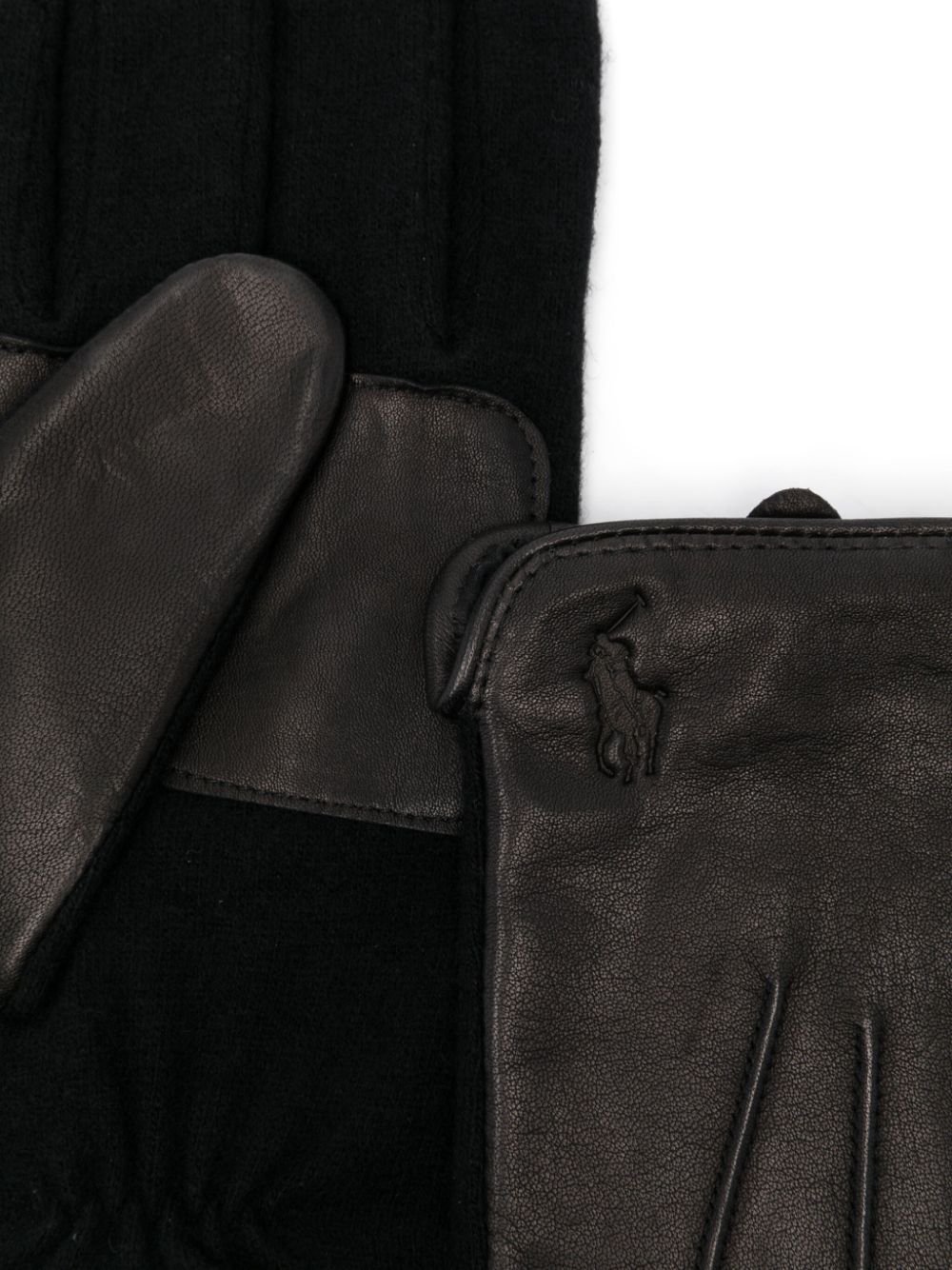 Polo Ralph Lauren leather gloves - Black