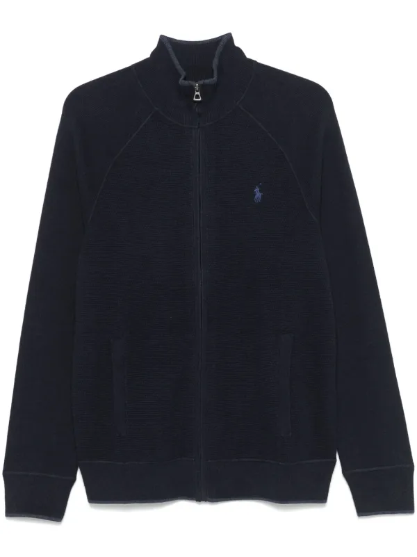 Polo Ralph Lauren Polo Pony-embroidered Cardigan in Blue