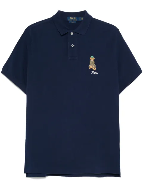Polo Ralph Lauren قميص بولو مطرز بشعار الماركة