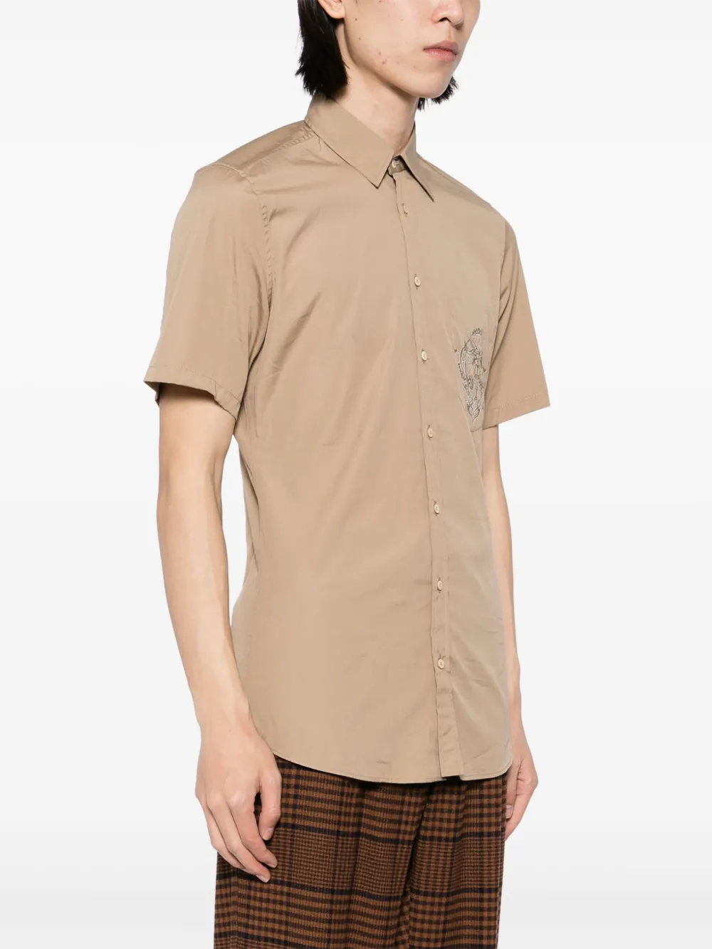 Gucci Overhemd met logoprint Beige