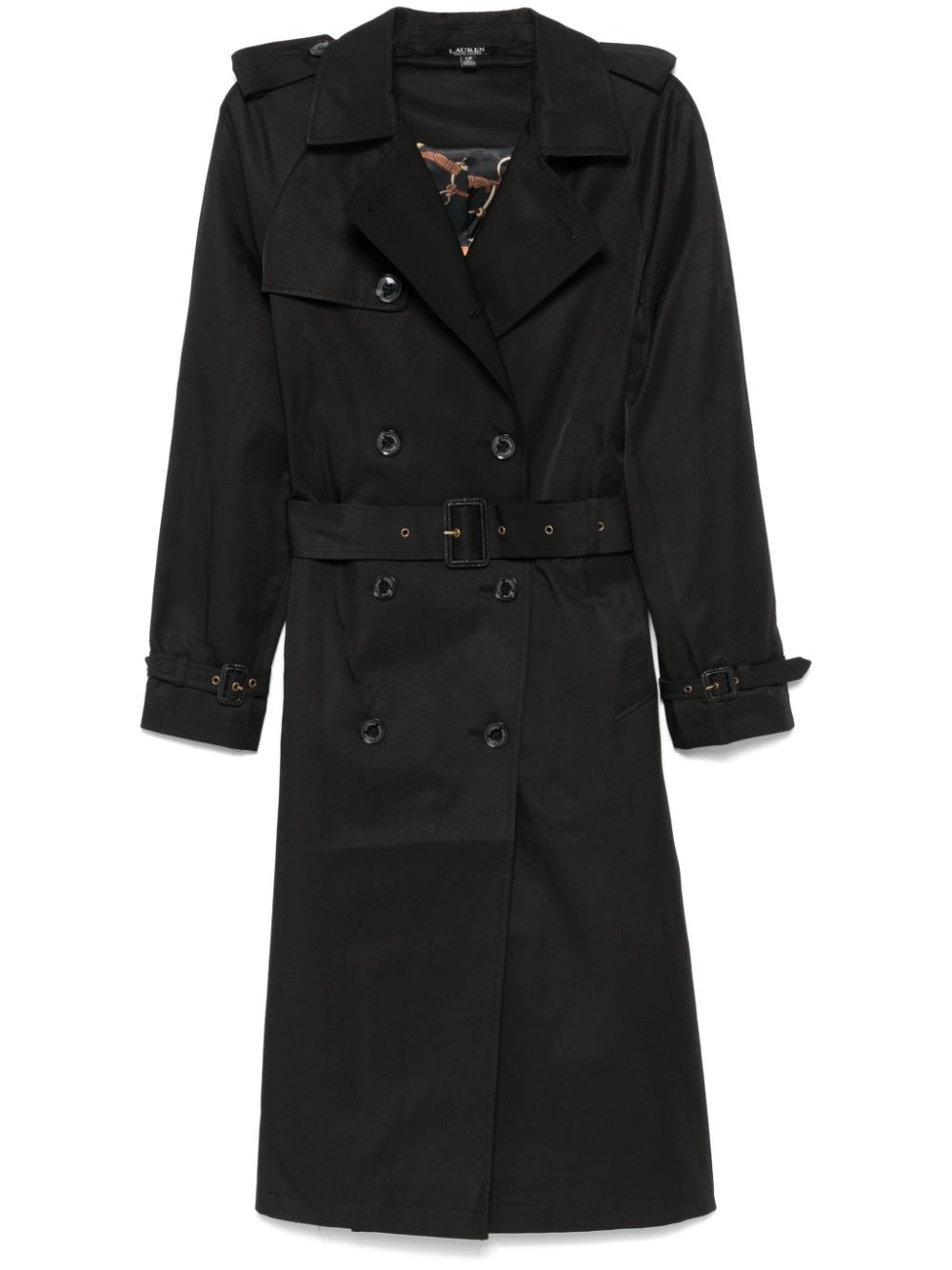 double-breasted trench coat