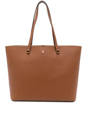 美品　Ralph Lauren レザー　ダメージ　ブラウン トートバッグ POLO RALPH LAUREN（ポロ・ラルフローレン） 中古 トートバッグ レザー