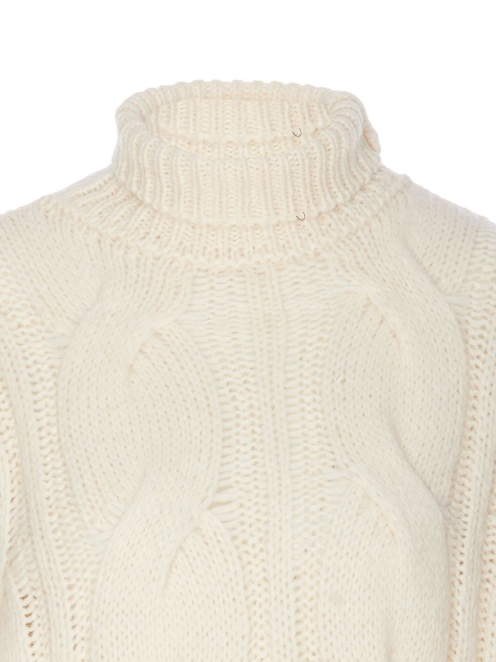 Shop Roberto Collina Cable-knit Sweater In White