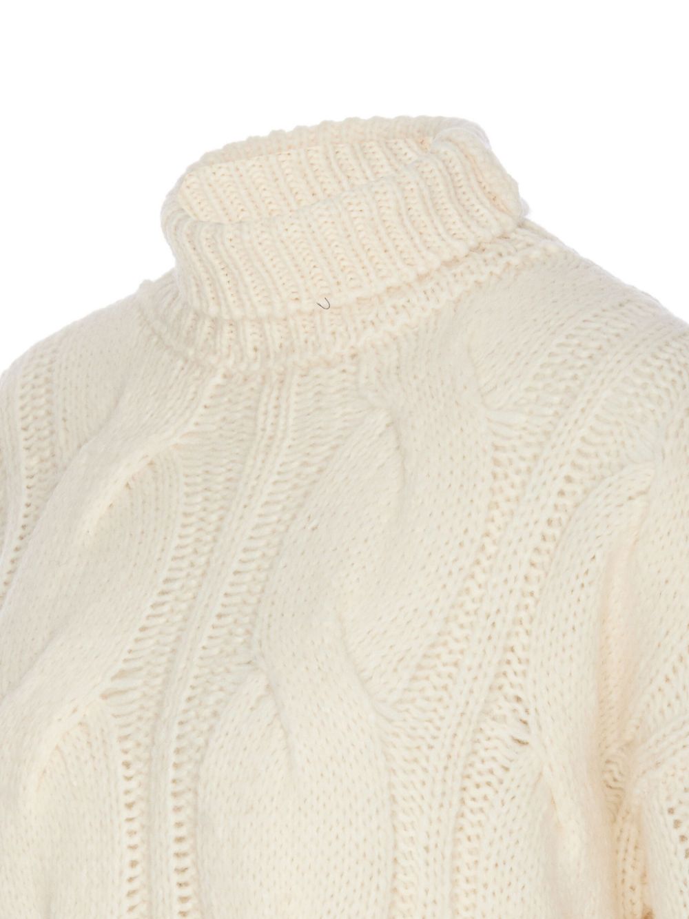 Shop Roberto Collina Cable-knit Sweater In White